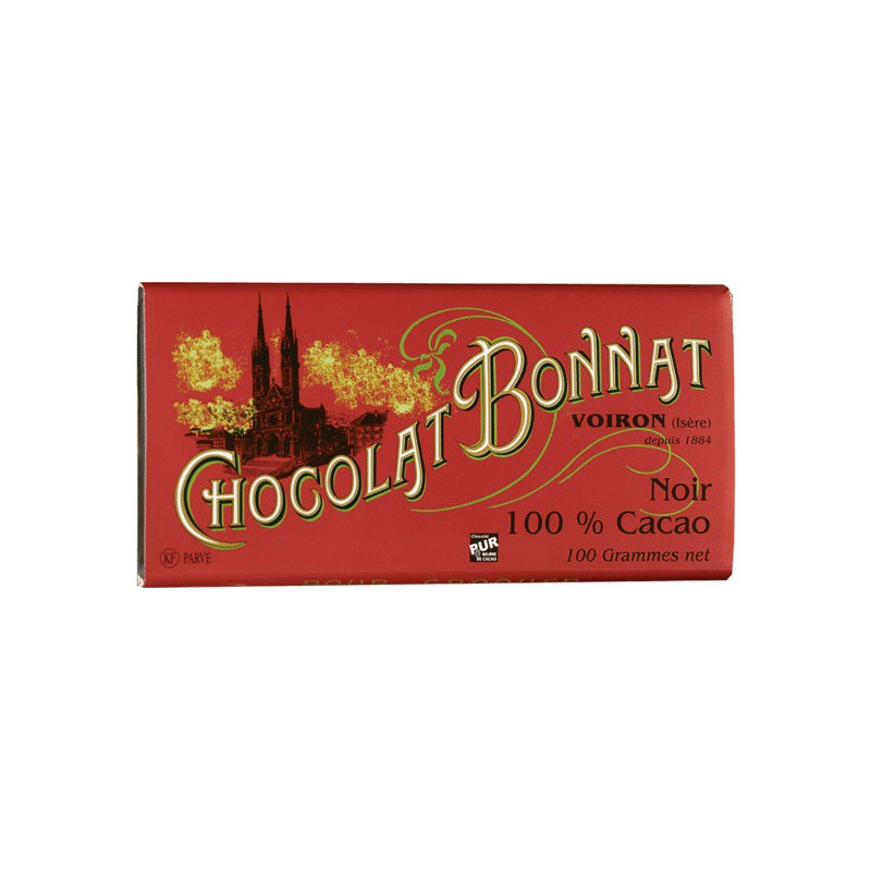 Chocolat Bonnat Noir 100% de cacao