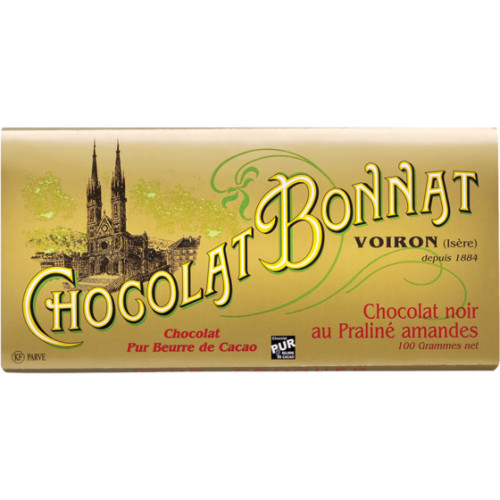 Chocolat Bonnat Noir au praliné amandes