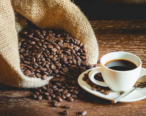 Caf&eacute;s en grains &amp; Moulus